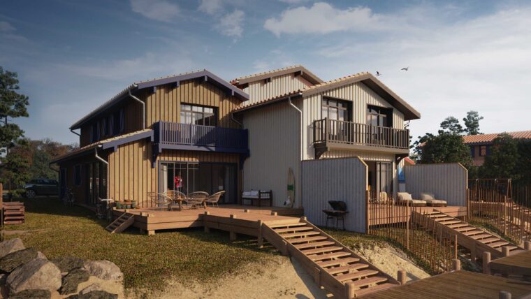 Maisons C-01-33260 - Cabanes esprit bassin d'Arcachon