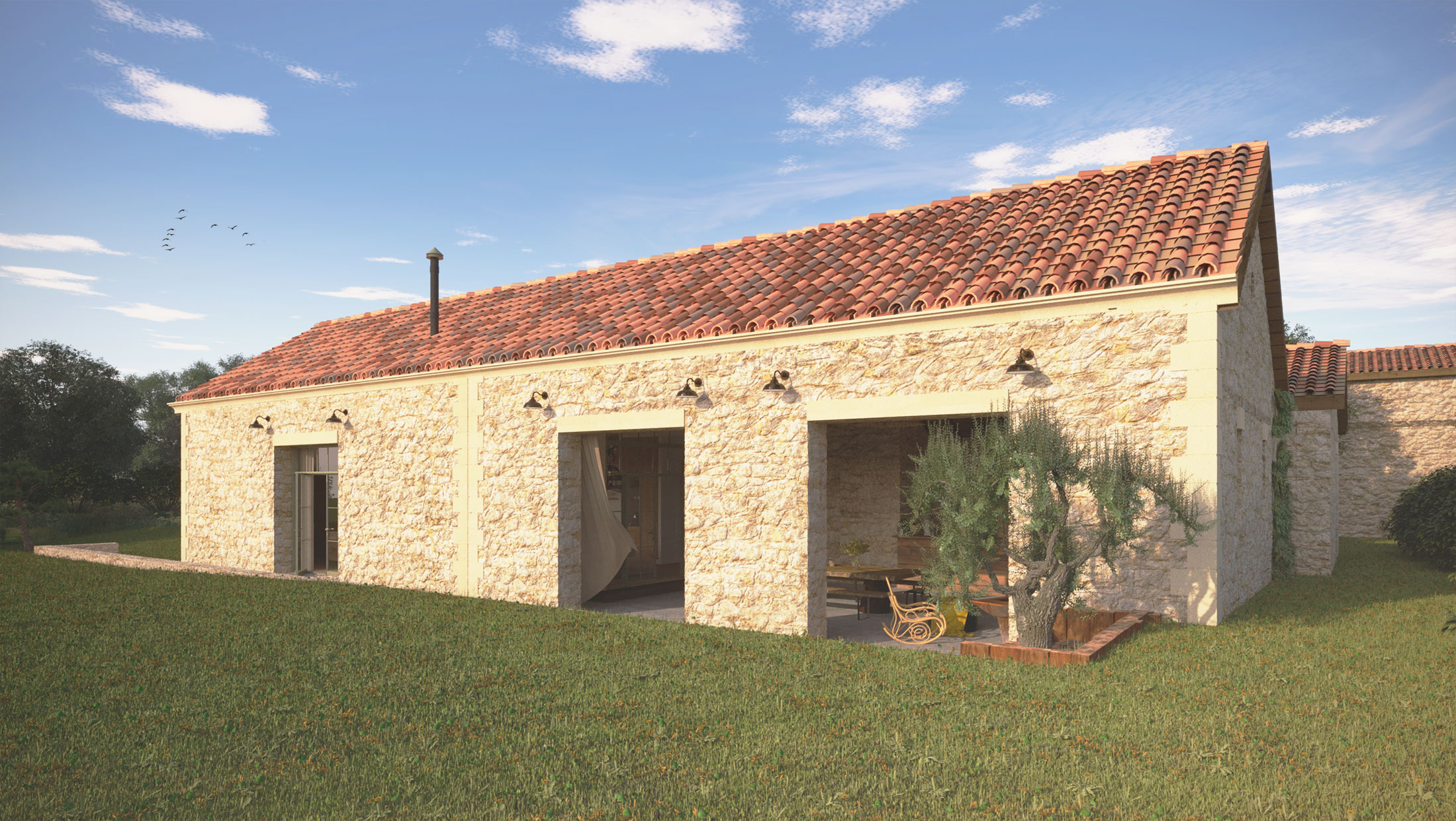 Vue 3D du après travaux